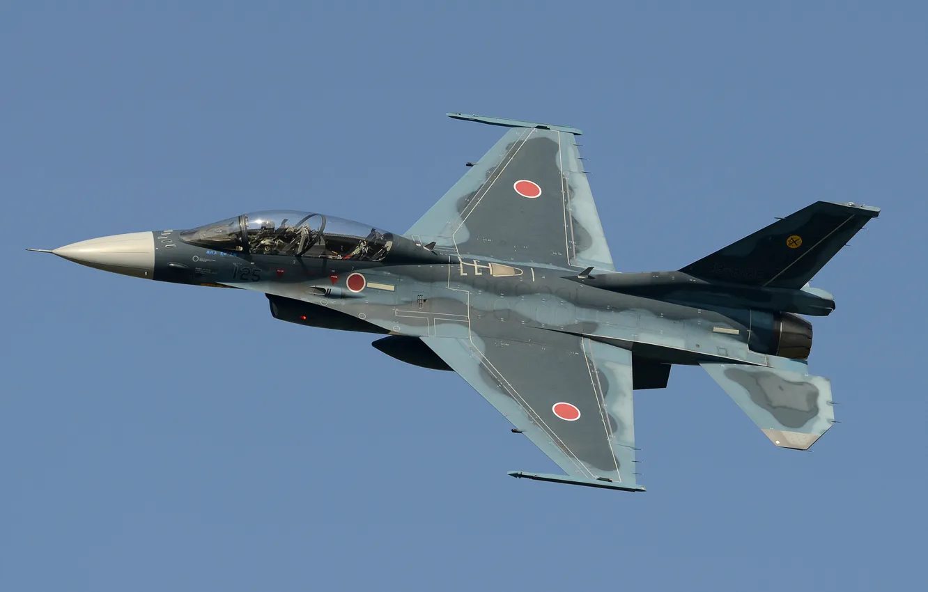Photo wallpaper flight, fighter, pilot, bomber, Japanese, Mitsubishi F-2B