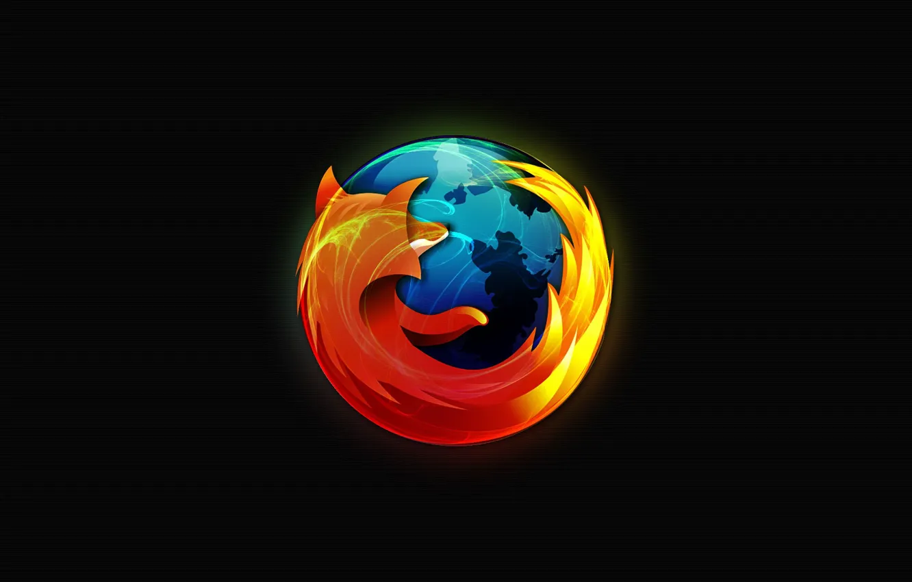 Photo wallpaper dark, minimalism, Mozilla, browser, best, Firefox