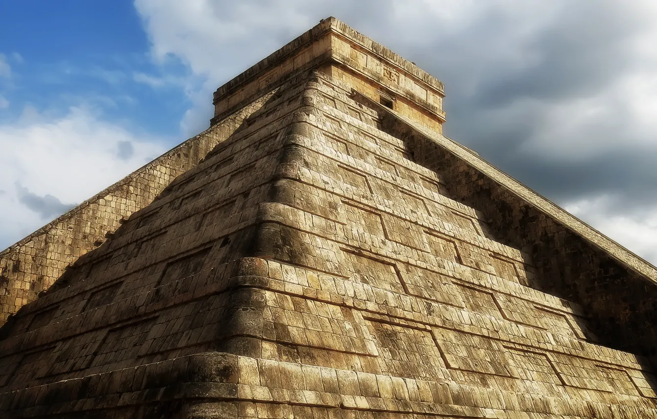 Photo wallpaper Maya, pyramid, architecture, Mexico, Chichen Itza
