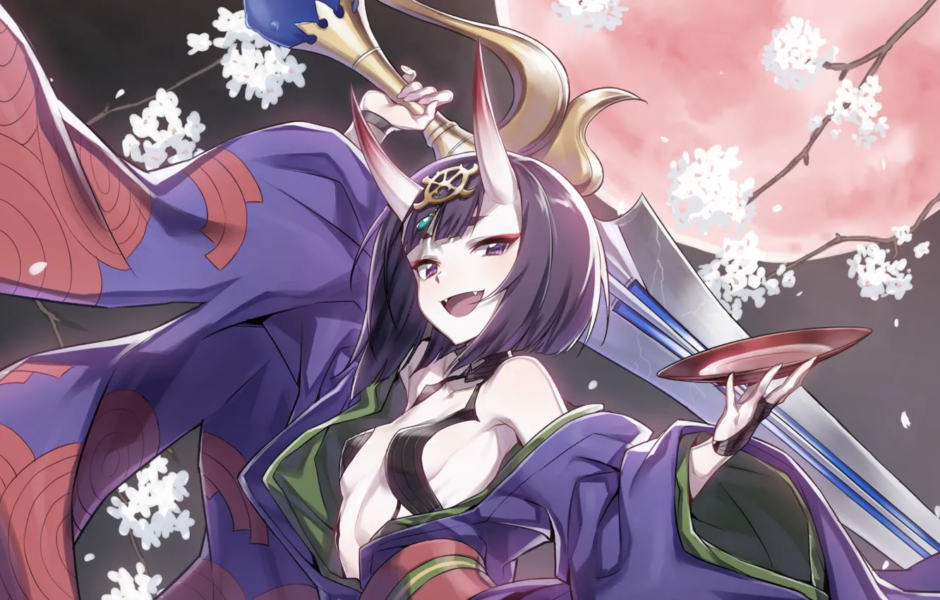 Photo wallpaper girl, smile, the demon, Fate / Grand Order