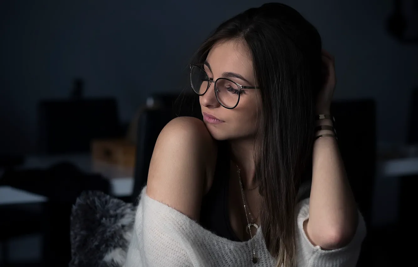 Photo wallpaper girl, portrait, Louise