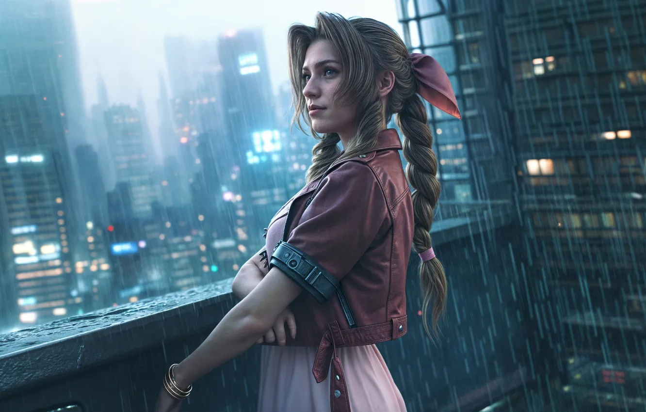 Photo wallpaper games, Aerith, Gainsborough