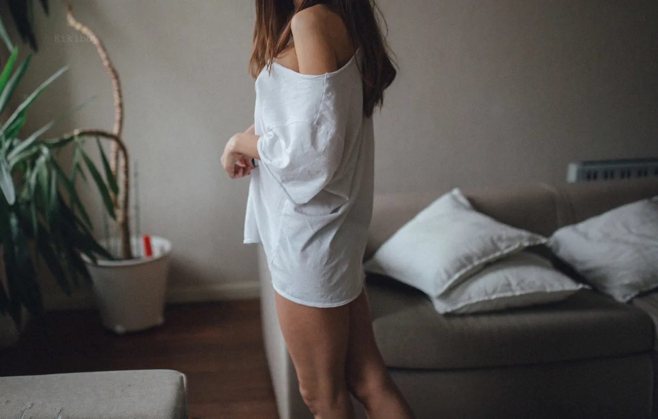 Photo wallpaper girl, model, photographer, girl, shoulders, photography, photographer, model