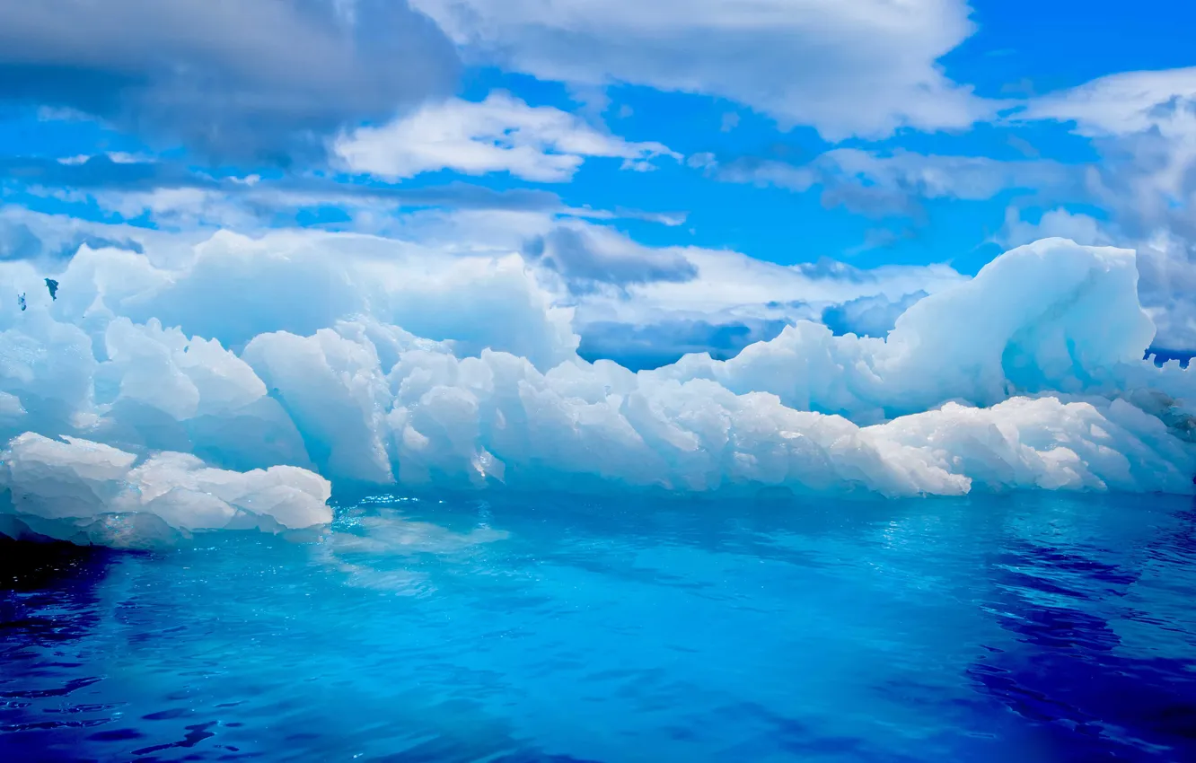 Photo wallpaper water, the ocean, glacier