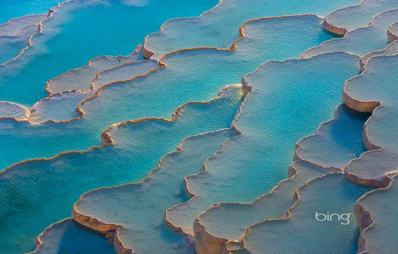 Photo wallpaper water, Wallpaper, cascade, terrace