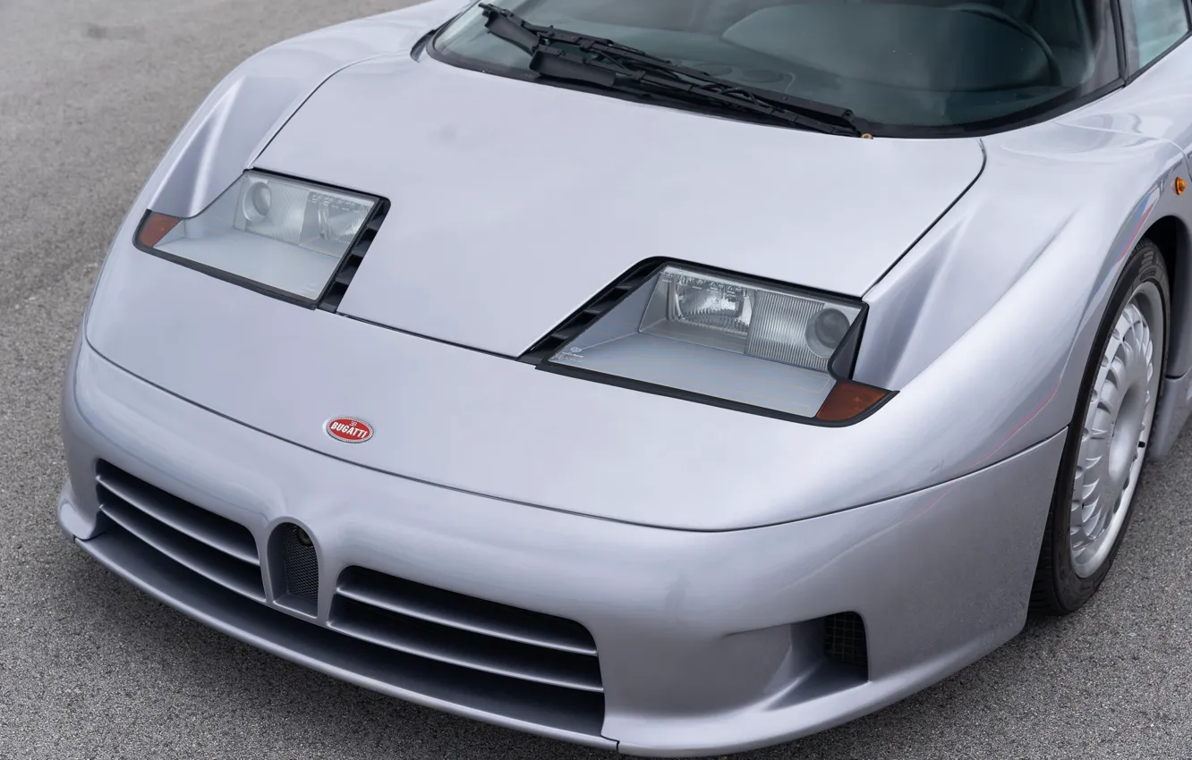 Photo wallpaper Bugatti EB110 GT, the front, lights, EB 110, Bugatti