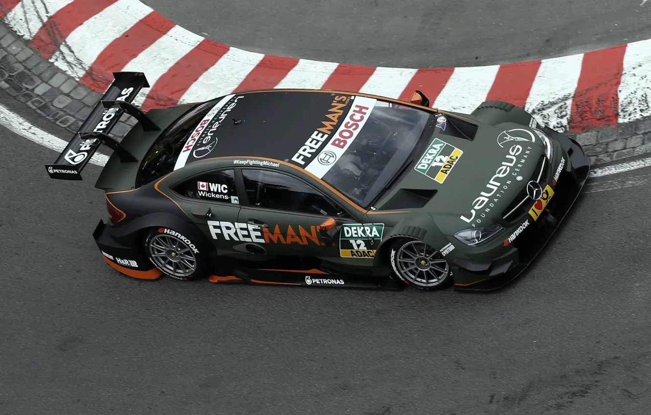 Photo wallpaper Mercedes-Benz, AMG, DTM, Robert Wickens, C-Class Coupe