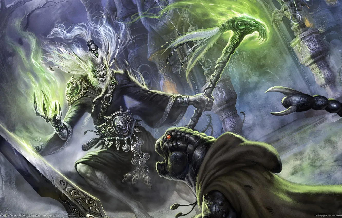 Photo wallpaper magic, art, the sorcerer, undead, J.P. Targete