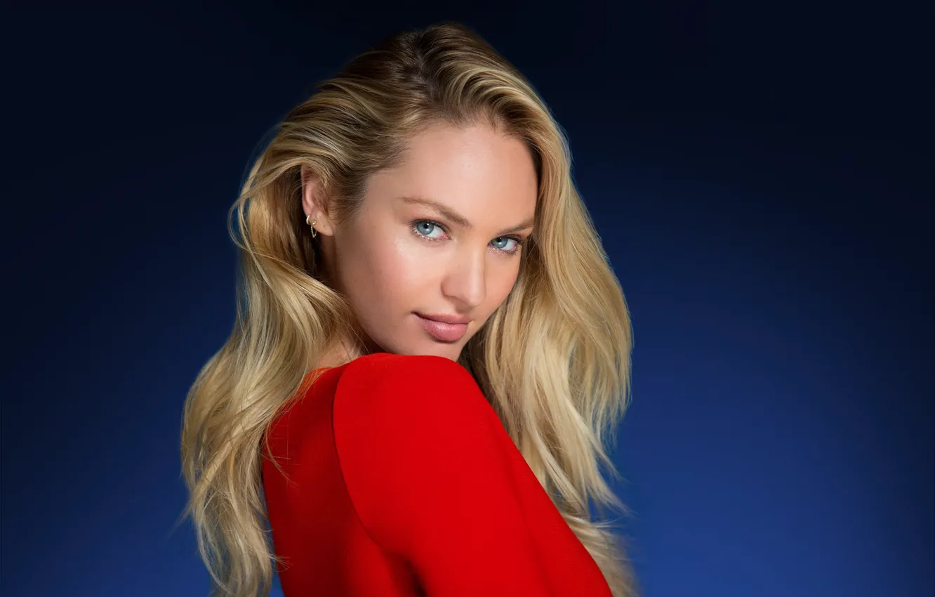 Photo wallpaper look, smile, model, blonde, hot, model, blonde, Candice Swanepoel