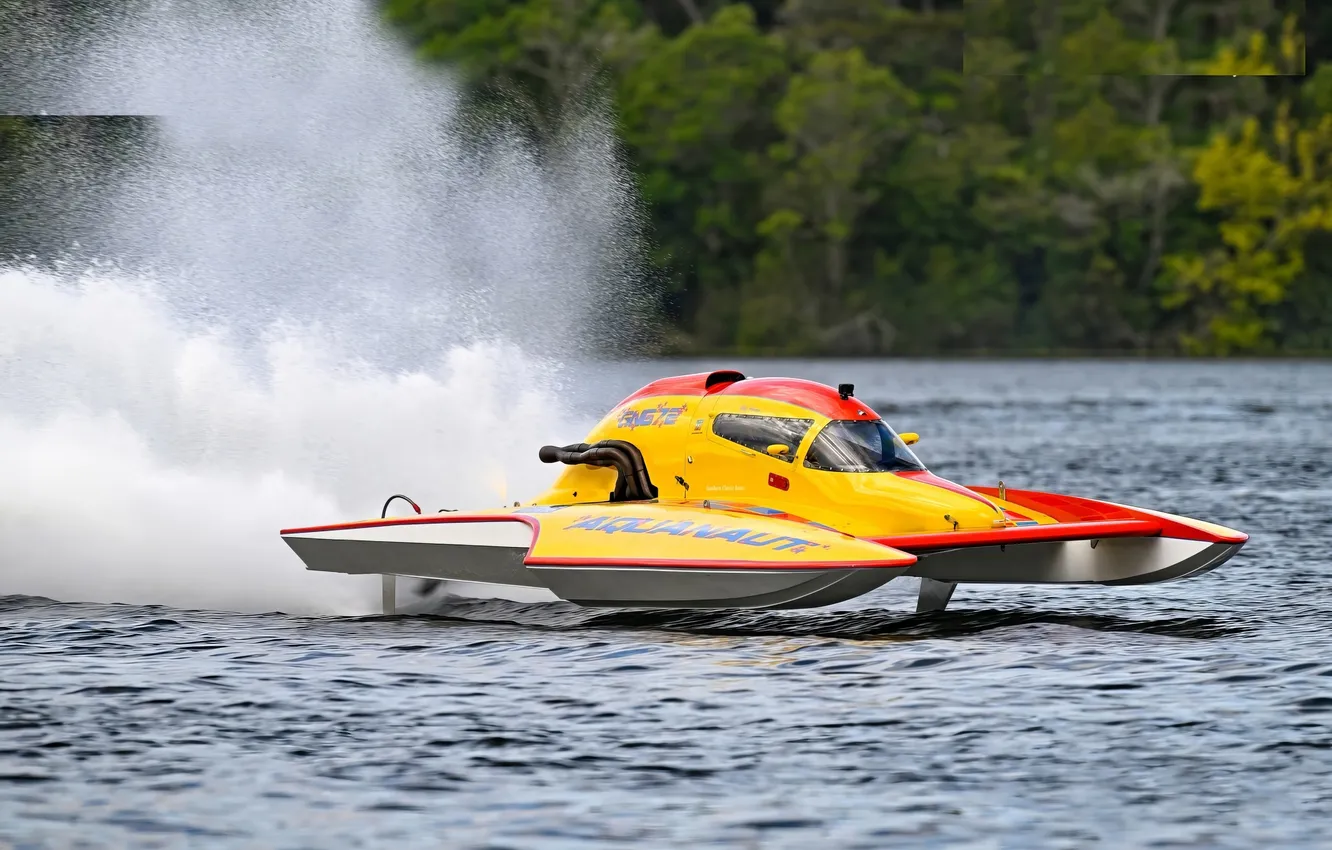 Photo wallpaper race, boat, speed