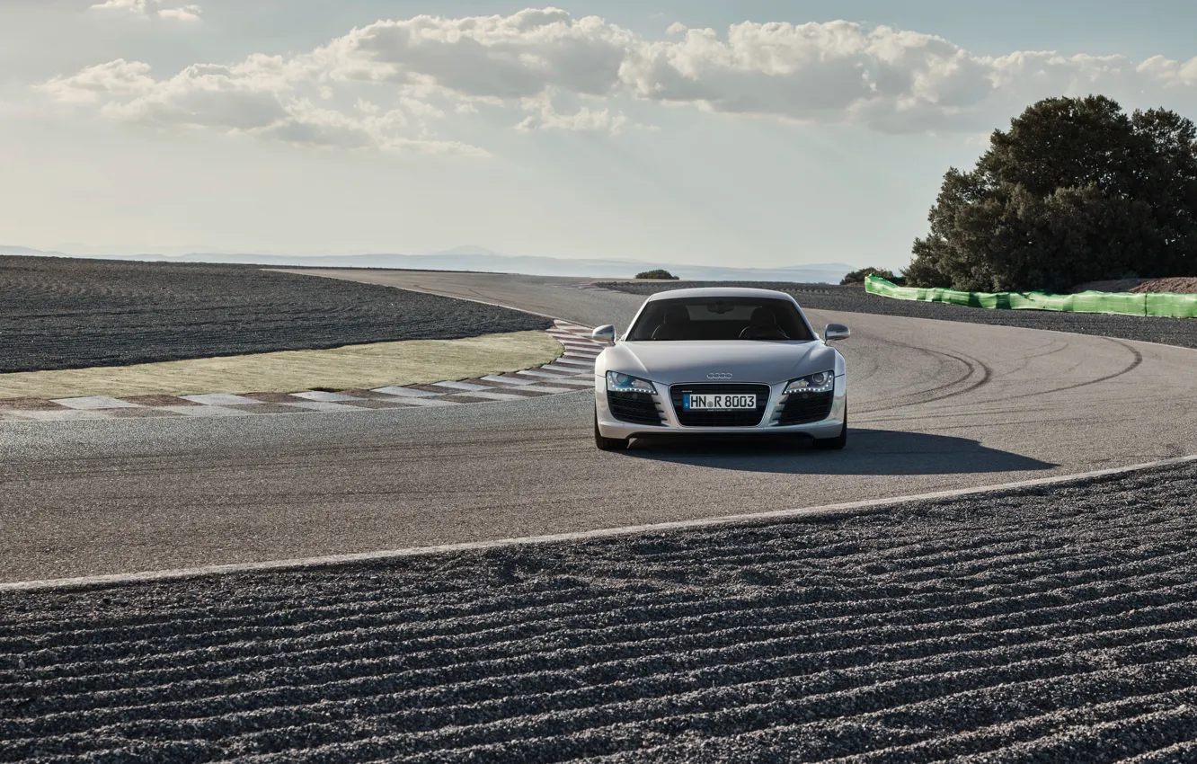 Photo wallpaper Audi, Audi R8, Quattro, front view, R8