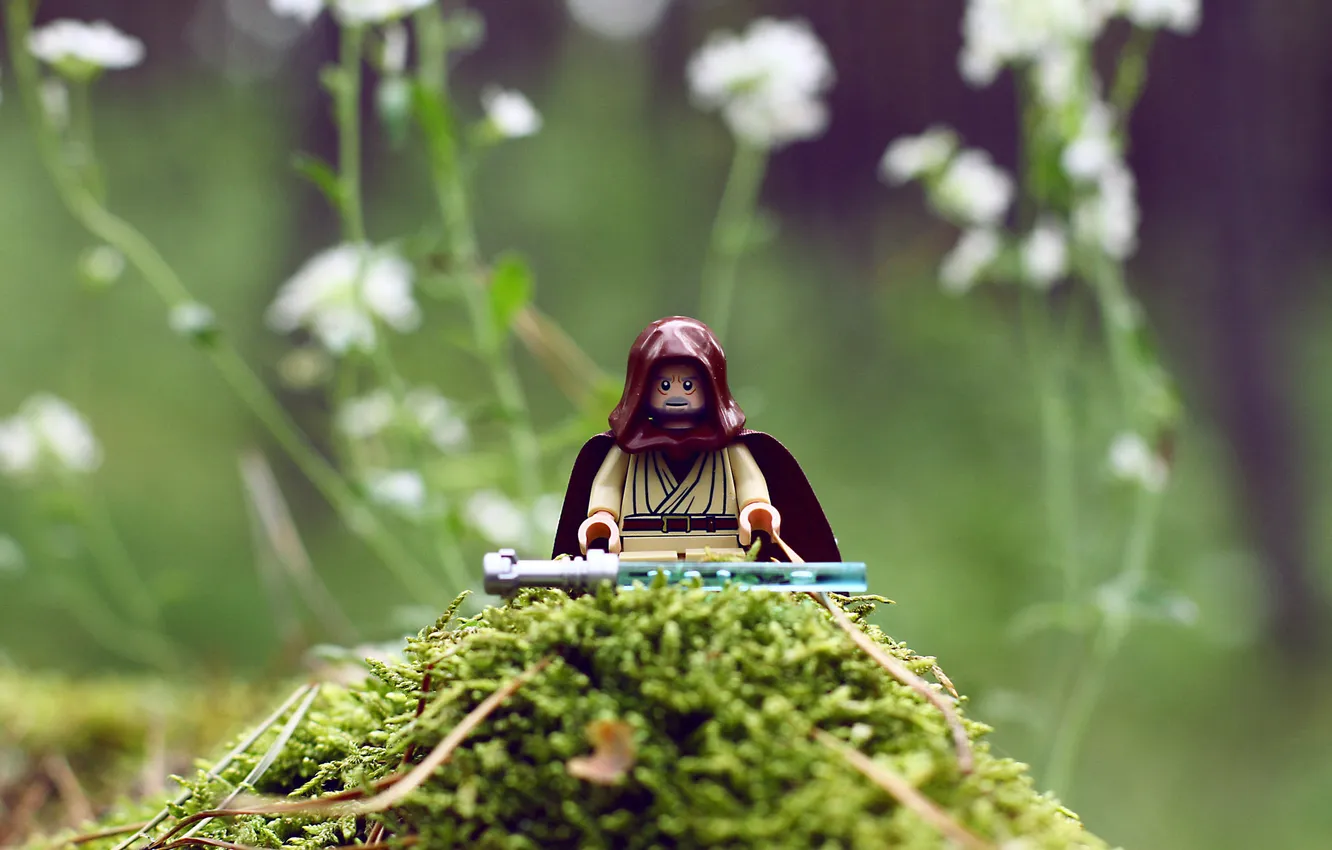 Photo wallpaper toy, Star Wars, star wars, figures, LEGO, Obi-Wan Kenobi