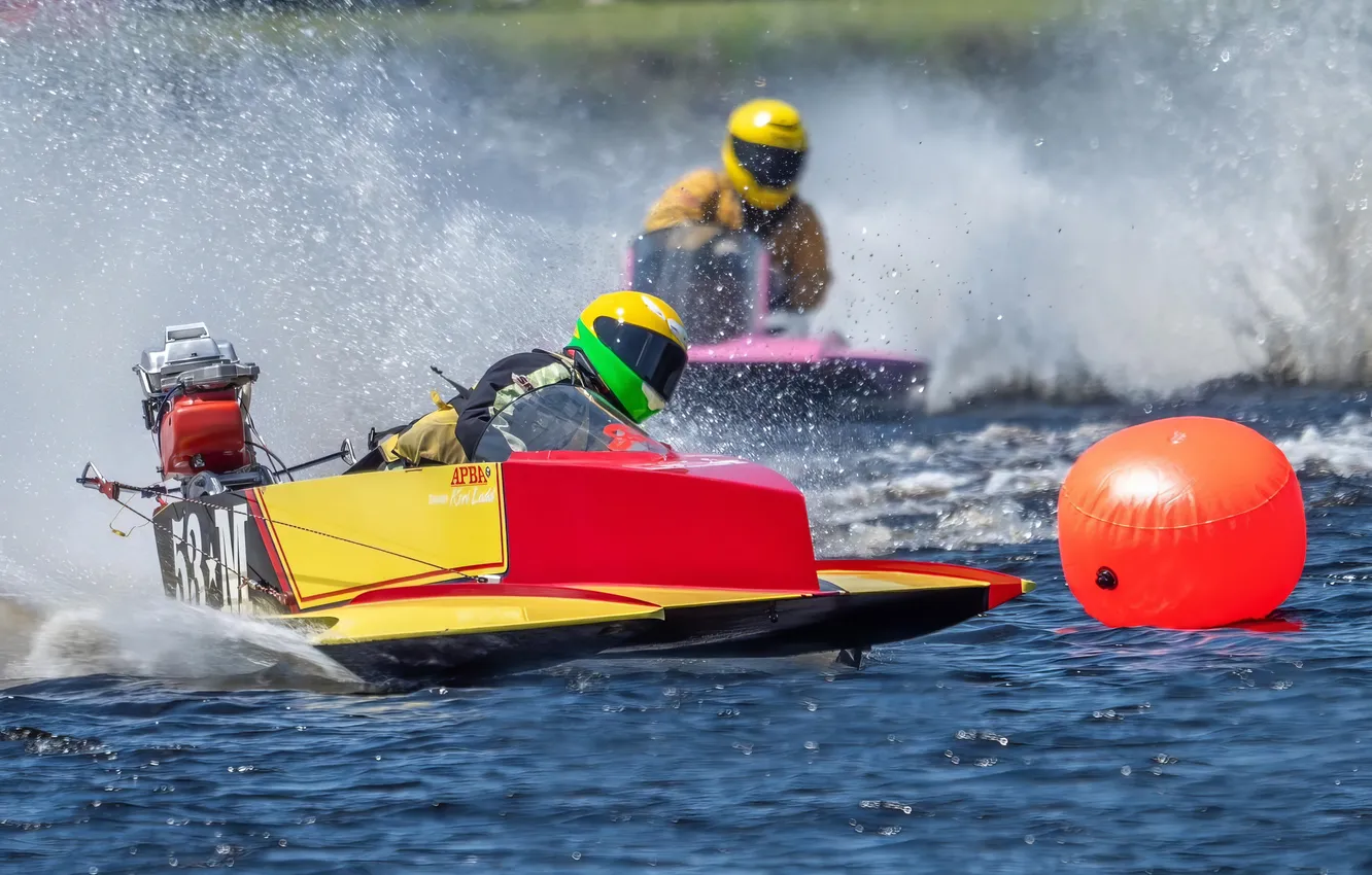 Photo wallpaper race, boat, speed