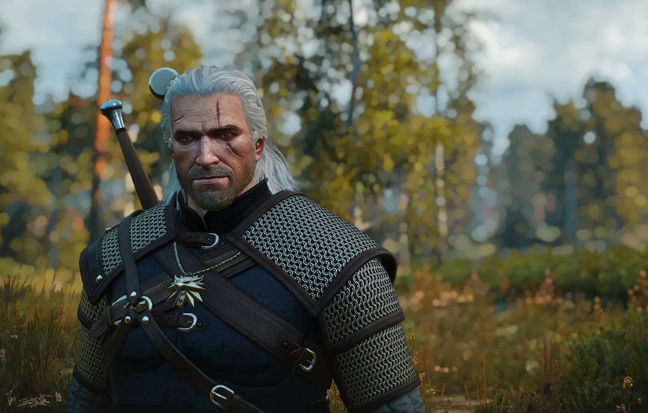 Photo wallpaper Witcher, The Witcher 3 Wild Hunt, Geralt From Rivia