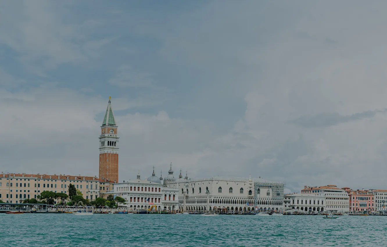 Photo wallpaper building, Italy, Venice, water channel