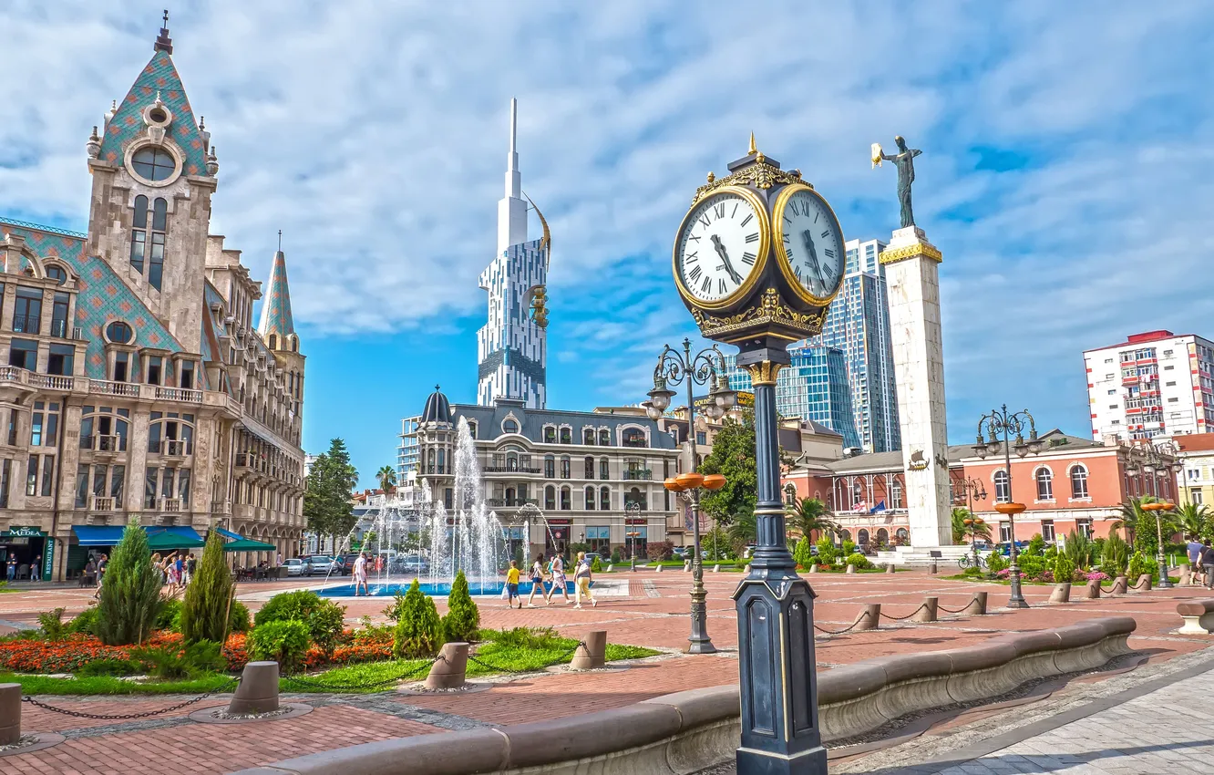 Photo wallpaper Wallpaper, Georgia, Batumi, Europe Square