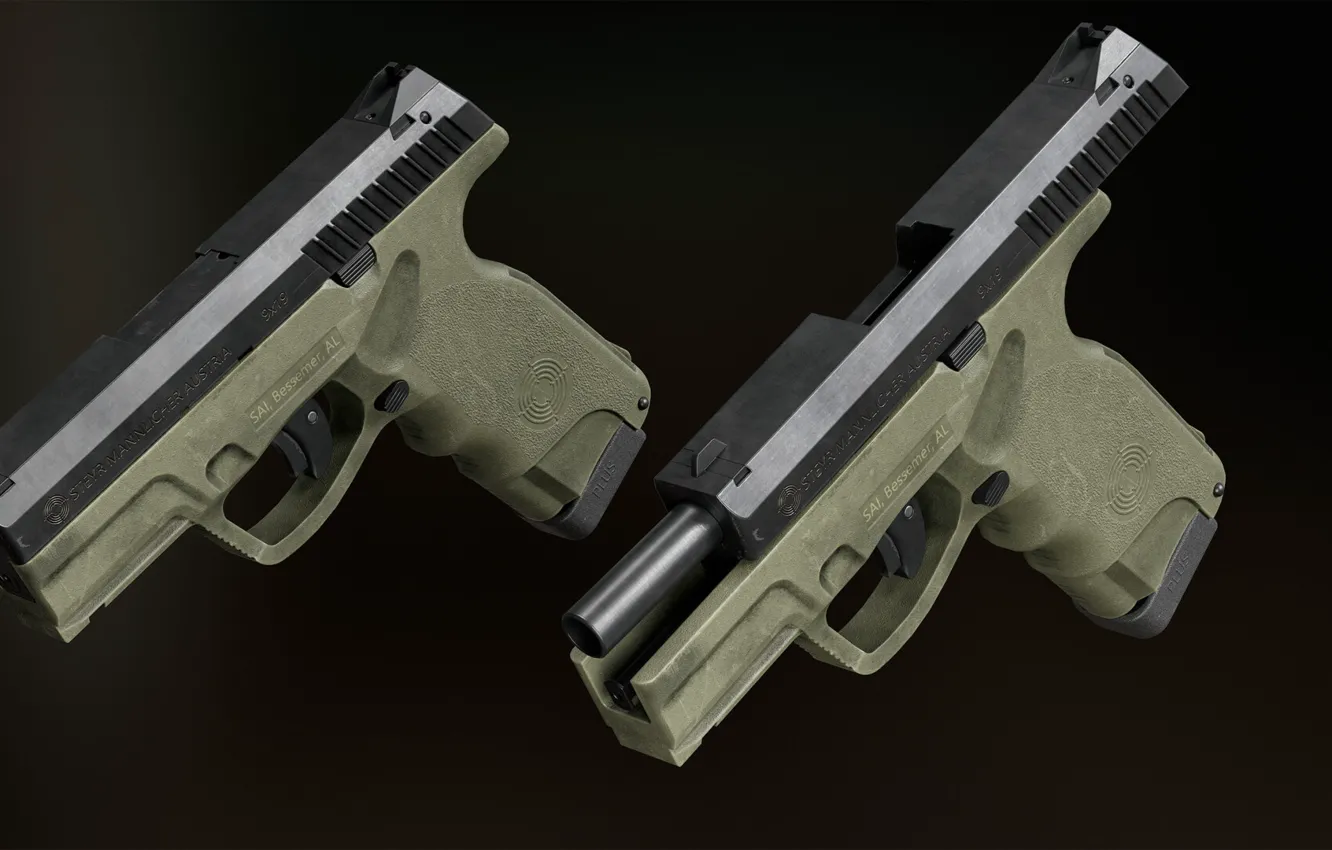 Photo wallpaper Austria, self-loading pistol, Steyr M9-A1