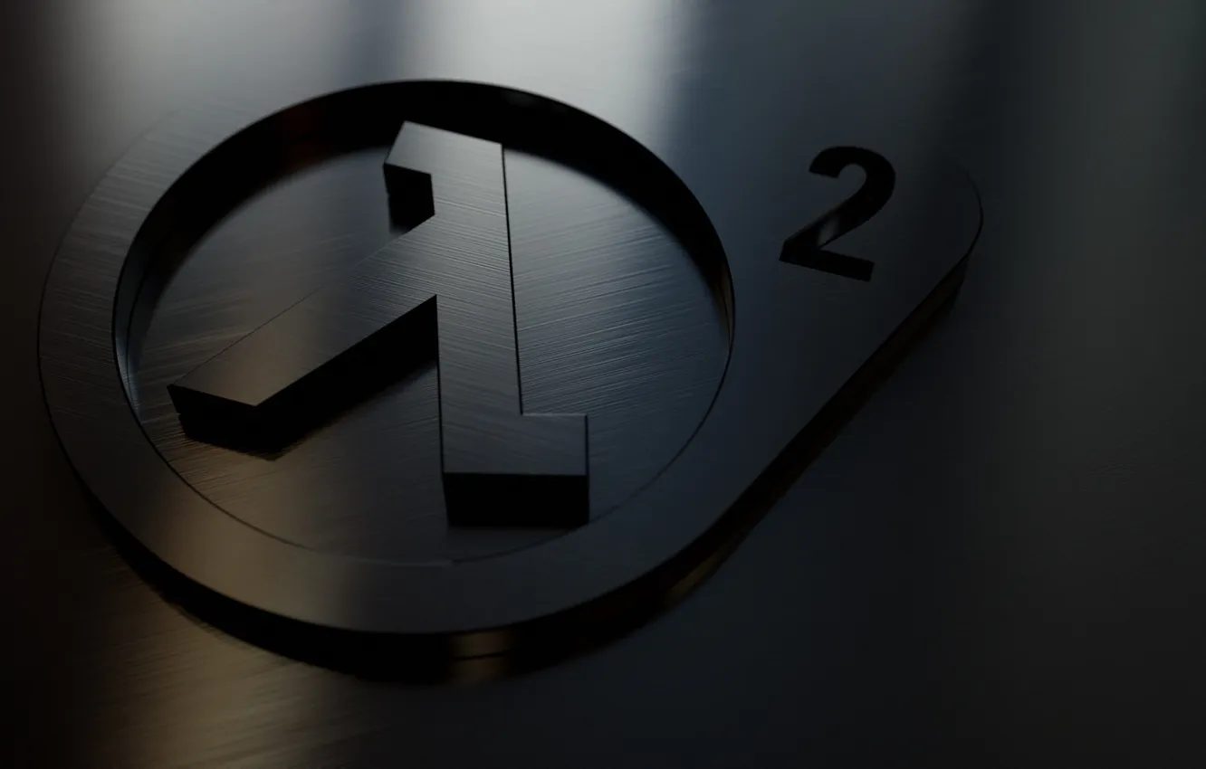 Photo wallpaper reflection, logo, half life