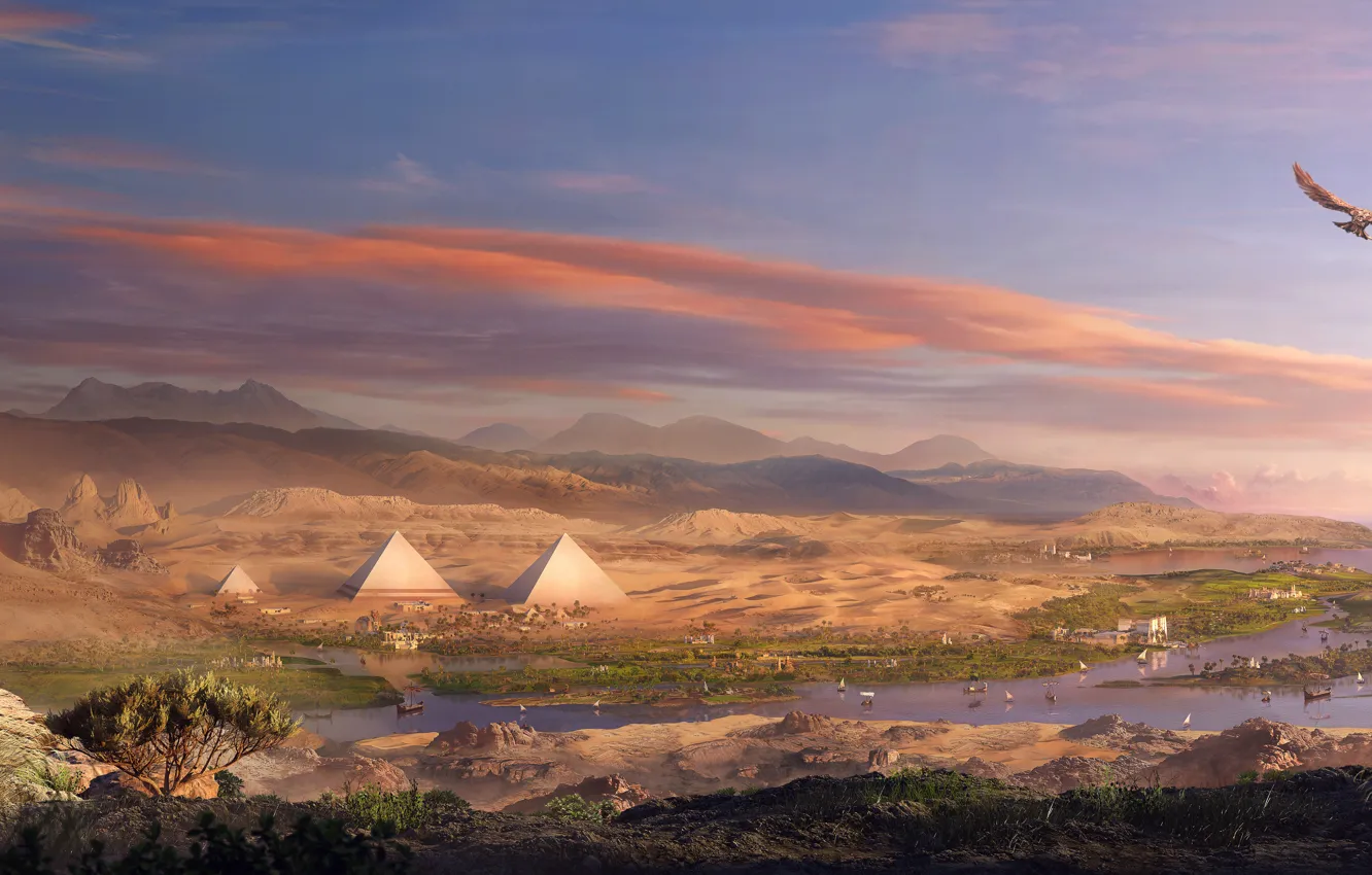 Photo wallpaper Egypt, Ubisoft, Game, TheVideoGamegallery.com, Assassin's Creed: Origins
