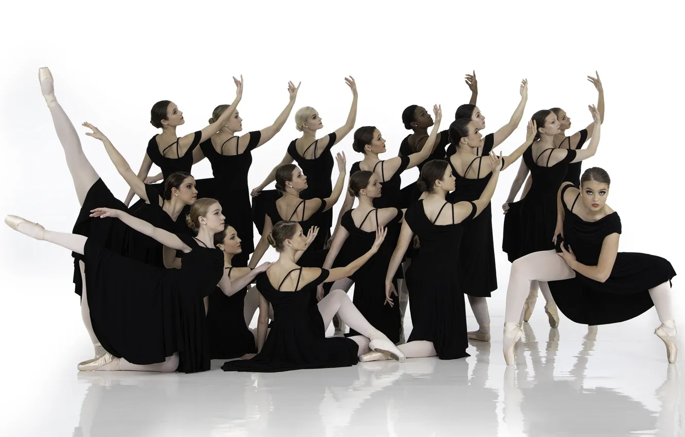 Photo wallpaper girl, background, ballerina