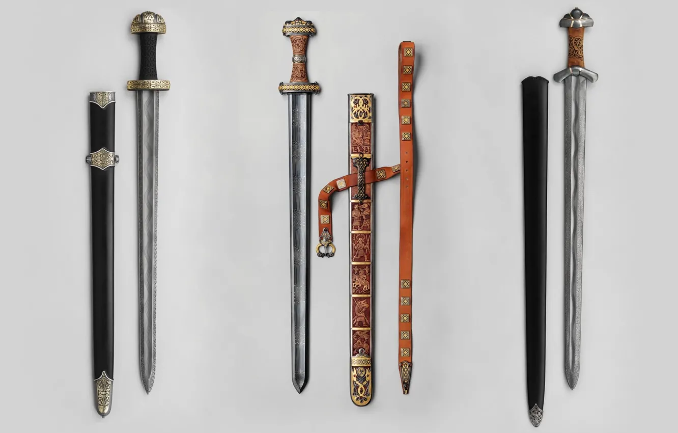 Photo wallpaper Swords, Meroving, Carolingians