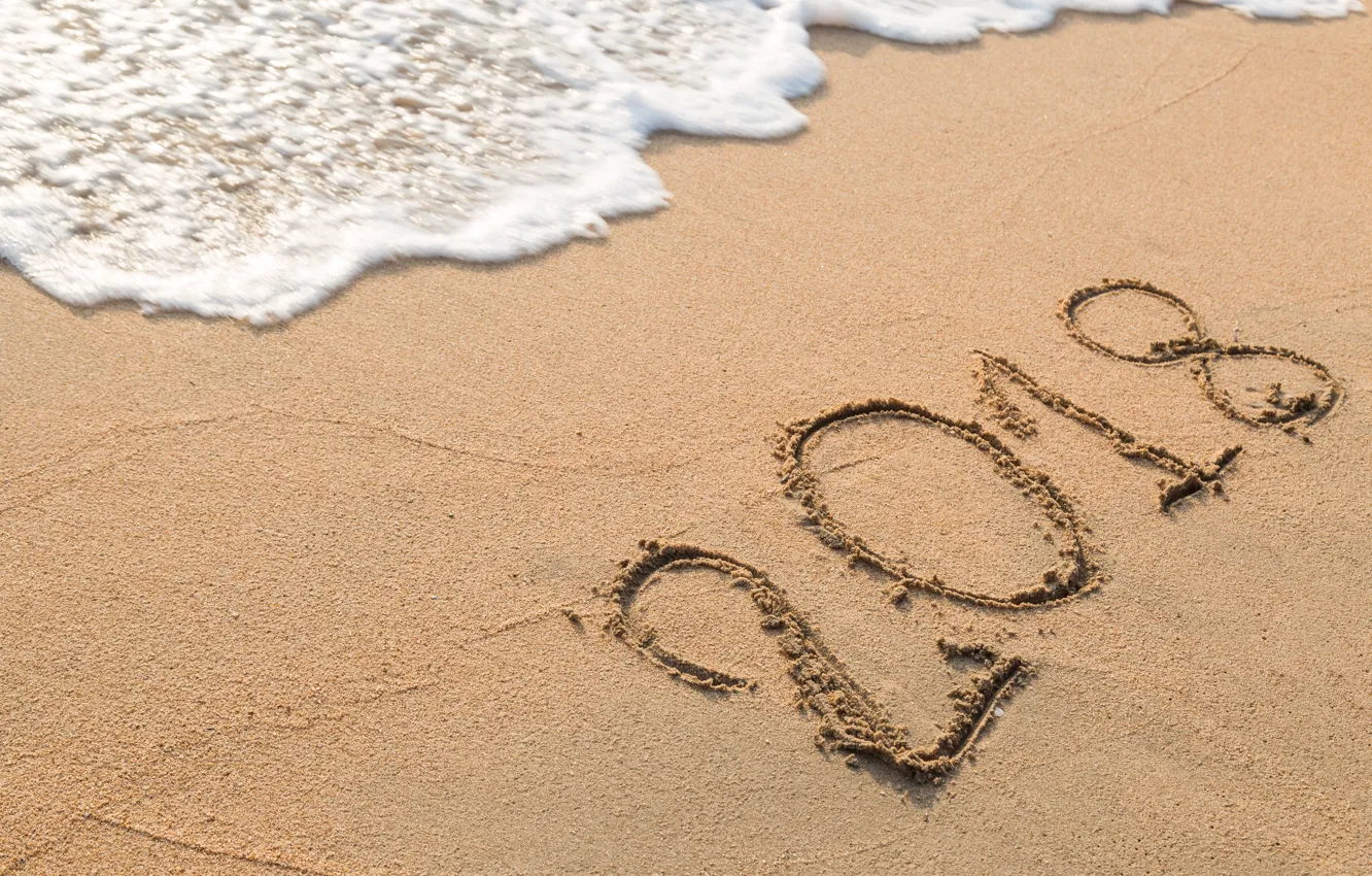 Photo wallpaper sand, sea, wave, beach, summer, shore, summer, beach