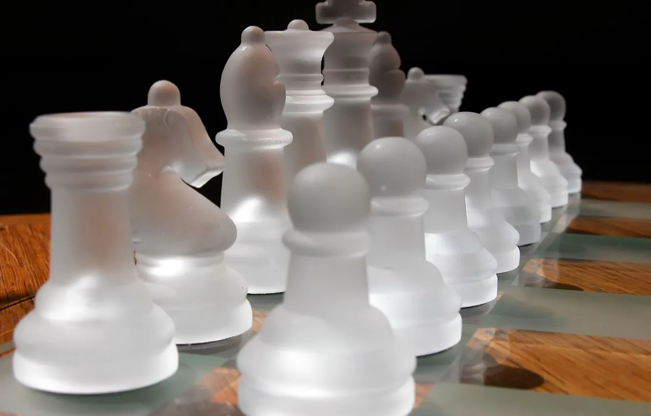 Photo wallpaper chess, Matt, chiaroscuro
