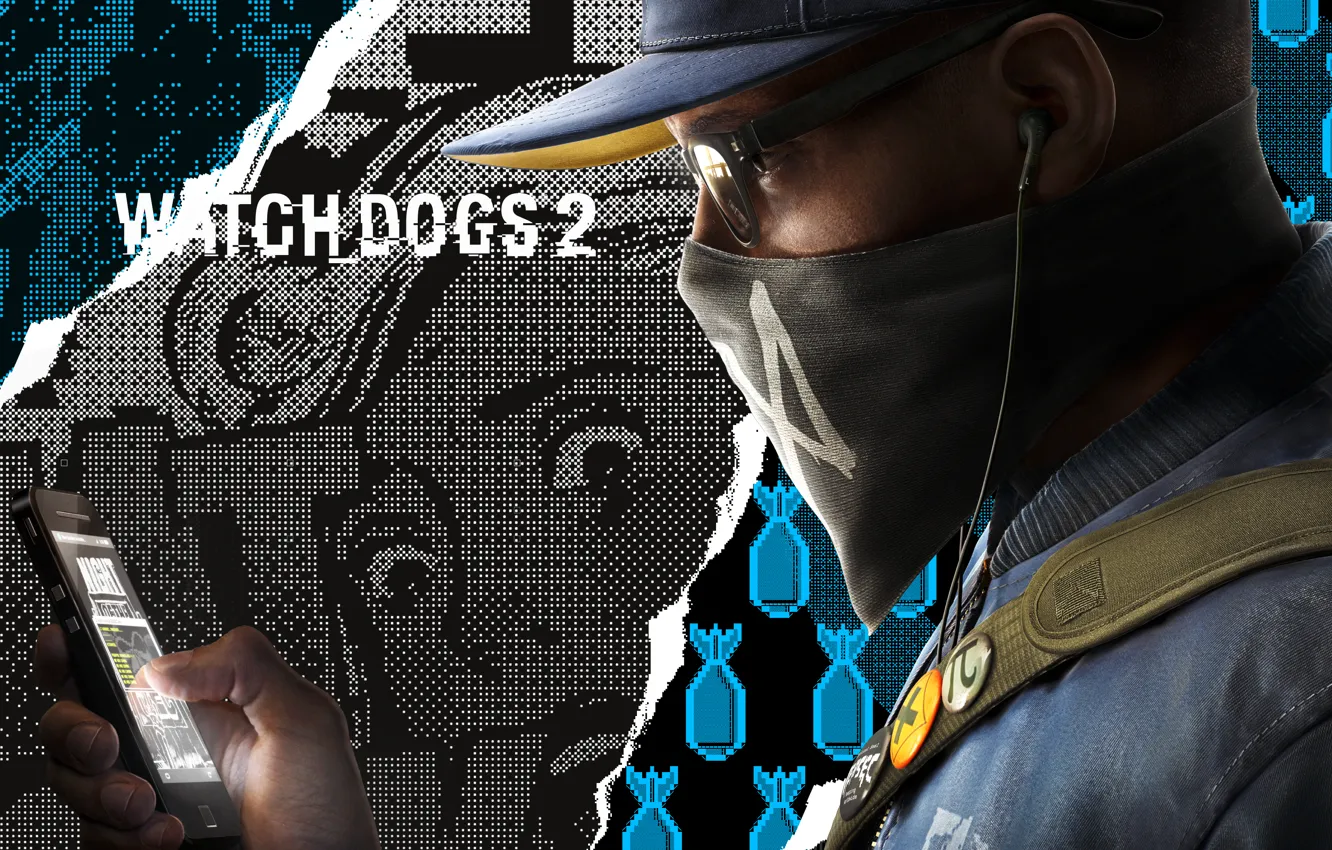 Photo wallpaper Ubisoft, San Francisco, Game, Phone, Marcus, Marcus Holloway, Watch Dogs 2, DedSec