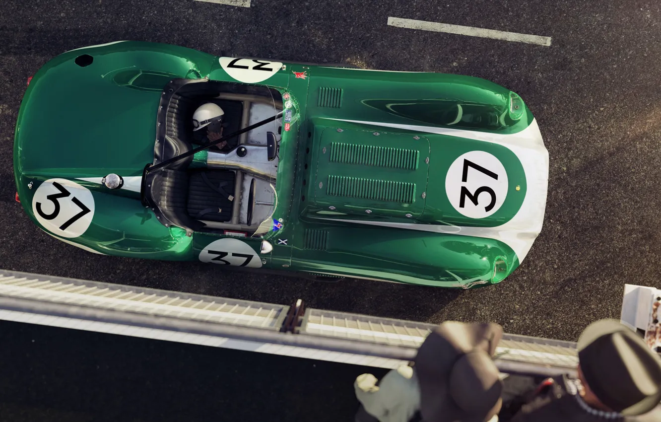 Photo wallpaper machine, green, rendering, Chevrolet, the car, the view from the top, racing car, race car