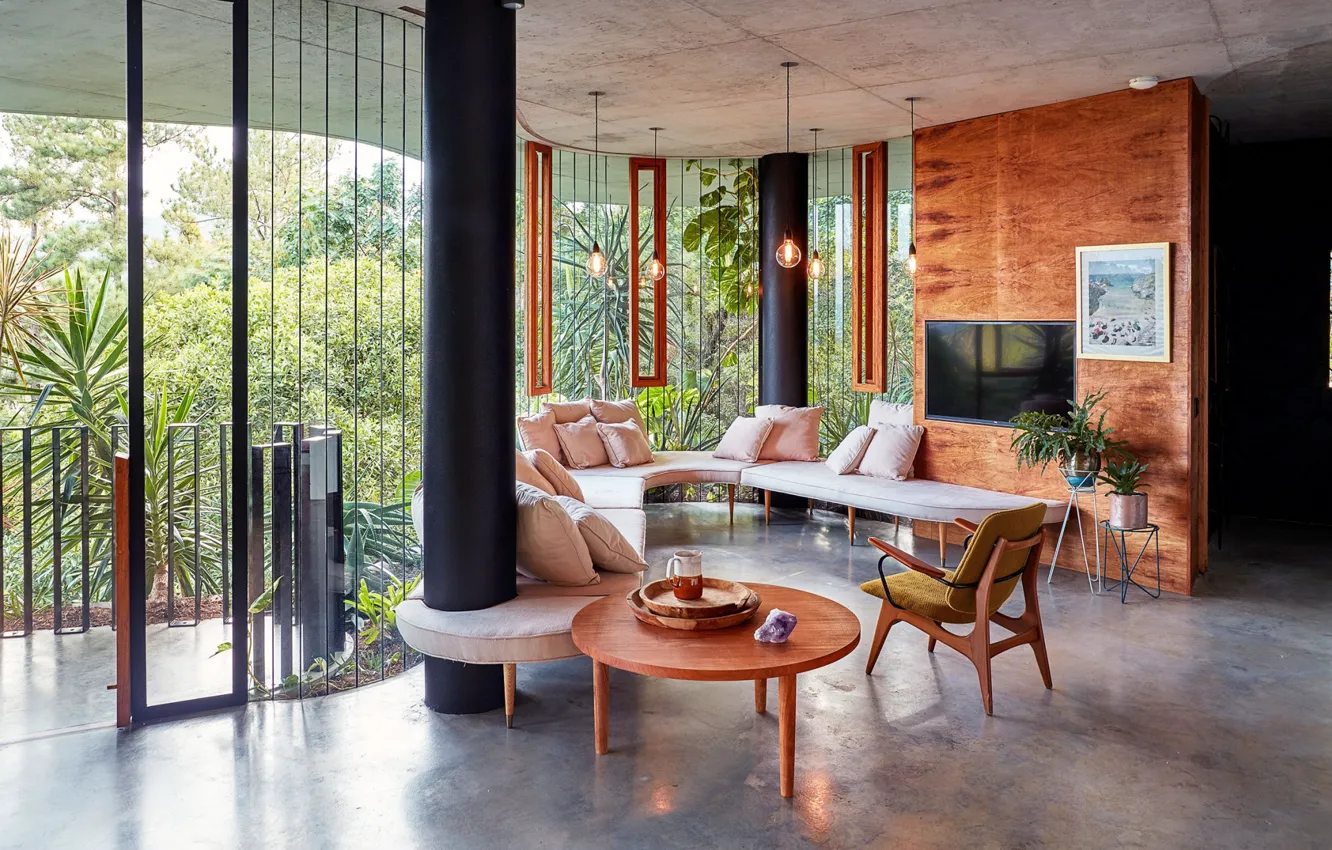 Photo wallpaper design, comfort, furniture, interior, veranda, Planchonella House