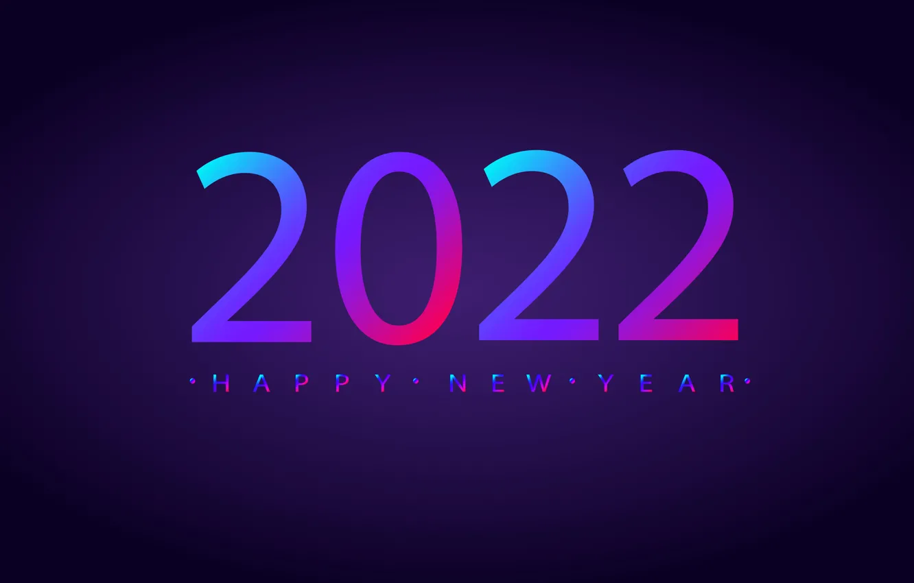 Photo wallpaper holiday, neon, New Year, figures, Happy New Year, happy new year, Merry Christmas, 2022