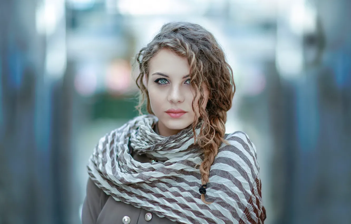 Photo wallpaper look, portrait, makeup, Timeless, curls, Alessandro Di Cicco