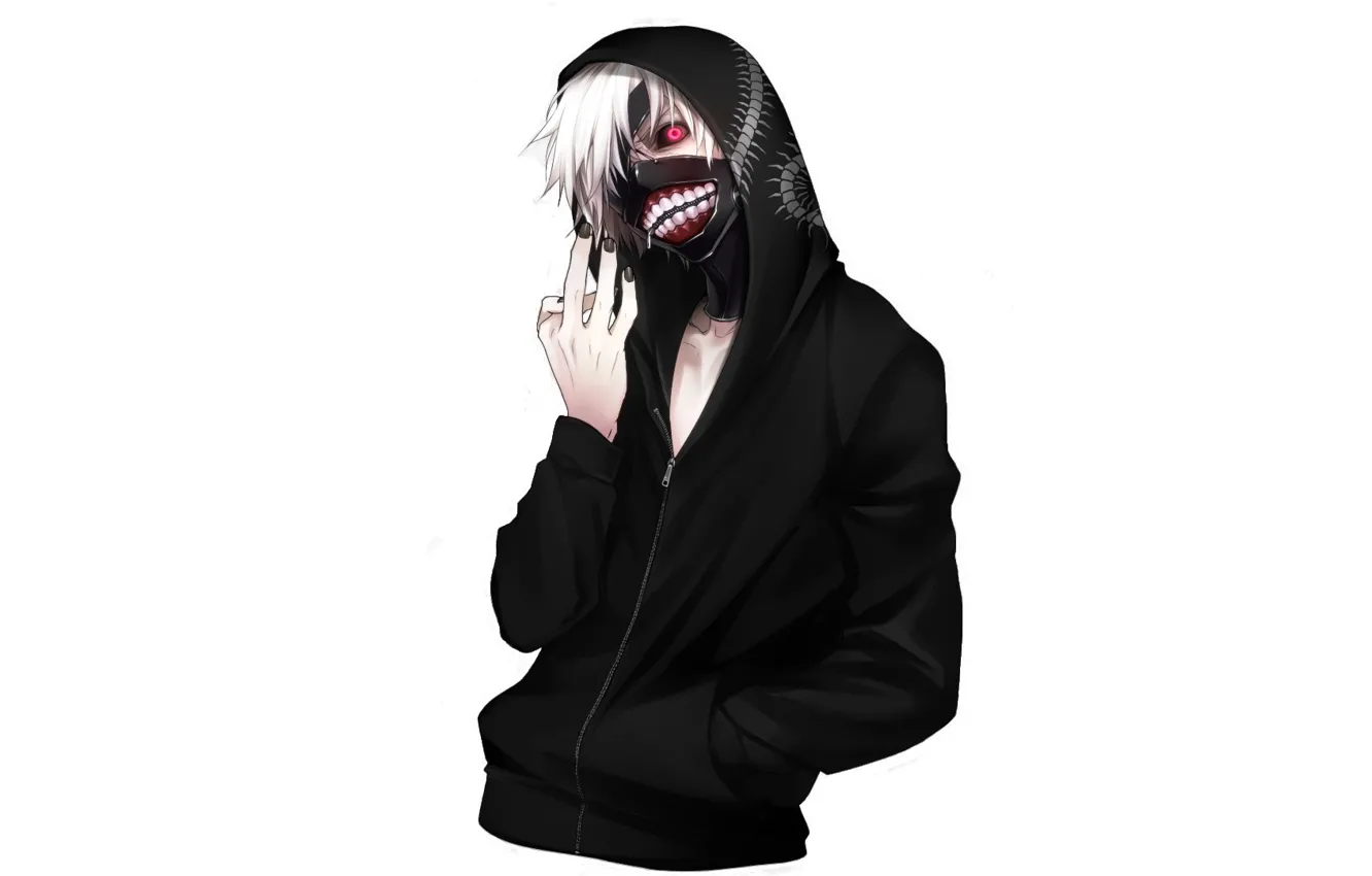 Photo wallpaper mask, guy, Tokyo Ghoul, The Kaneko Ken, Vzglyad