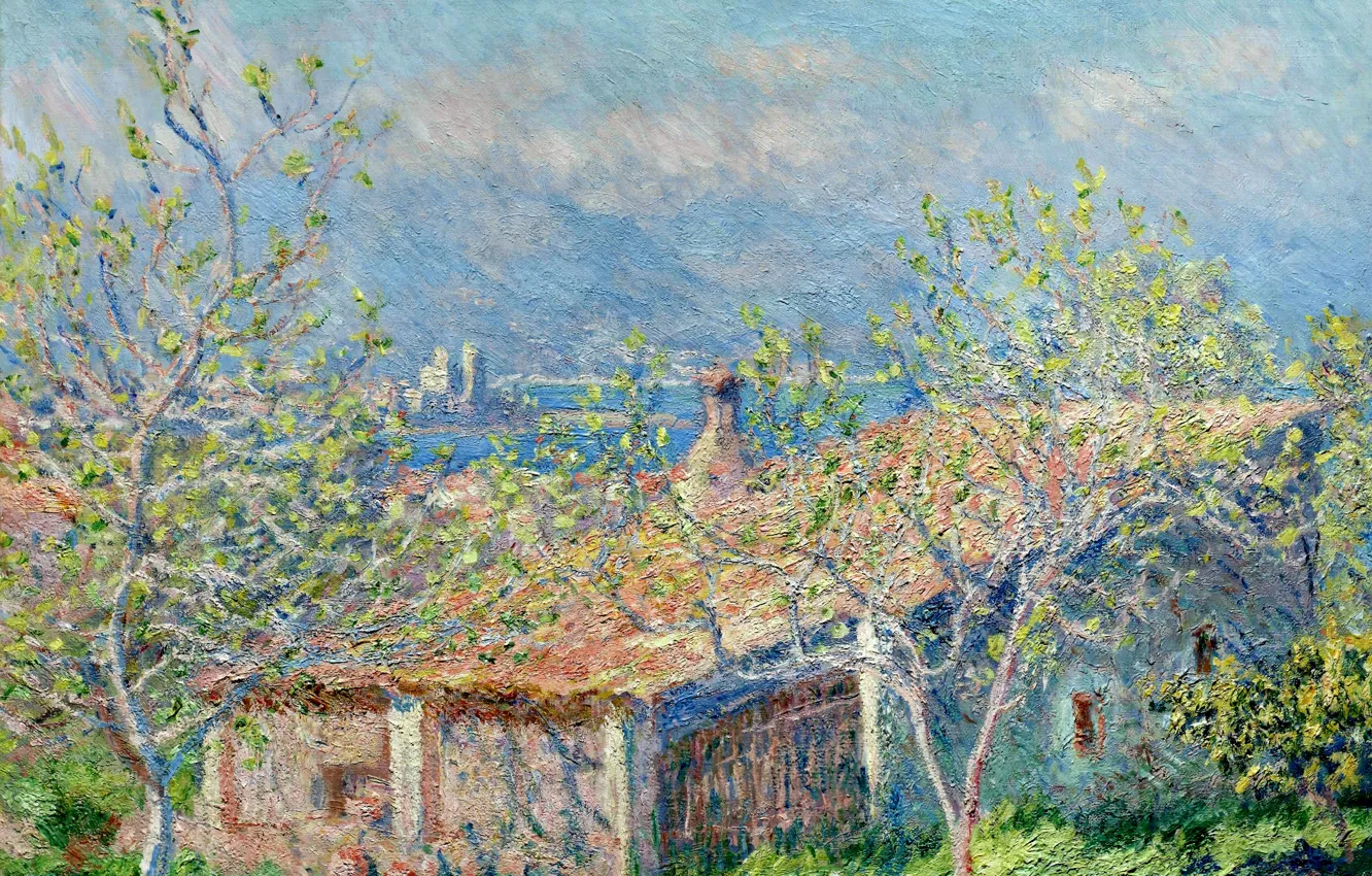 Photo wallpaper landscape, picture, Claude Monet, The Gardener's House