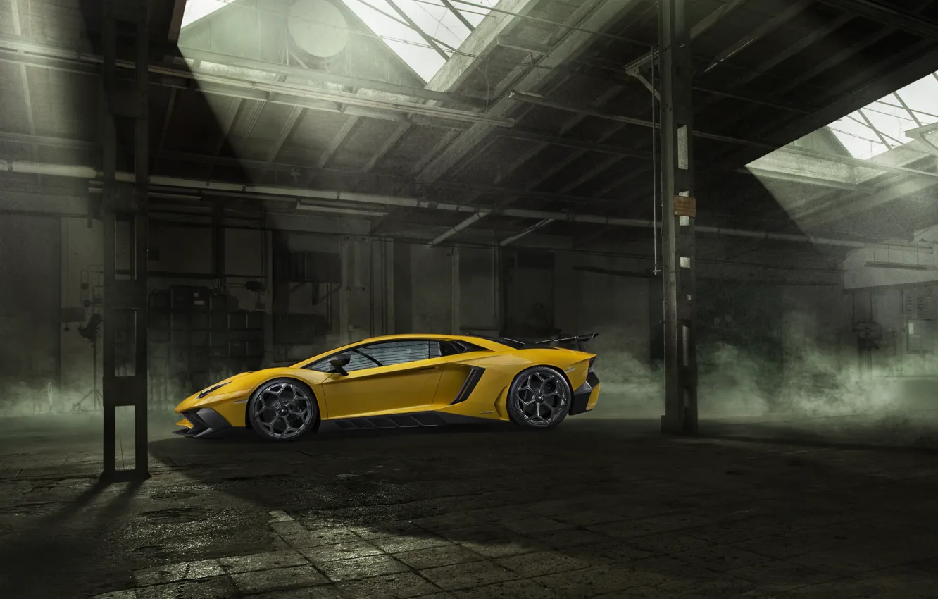 Photo wallpaper car, tuning, Lamborghini, car, side view, tuning, Aventador, Novitec