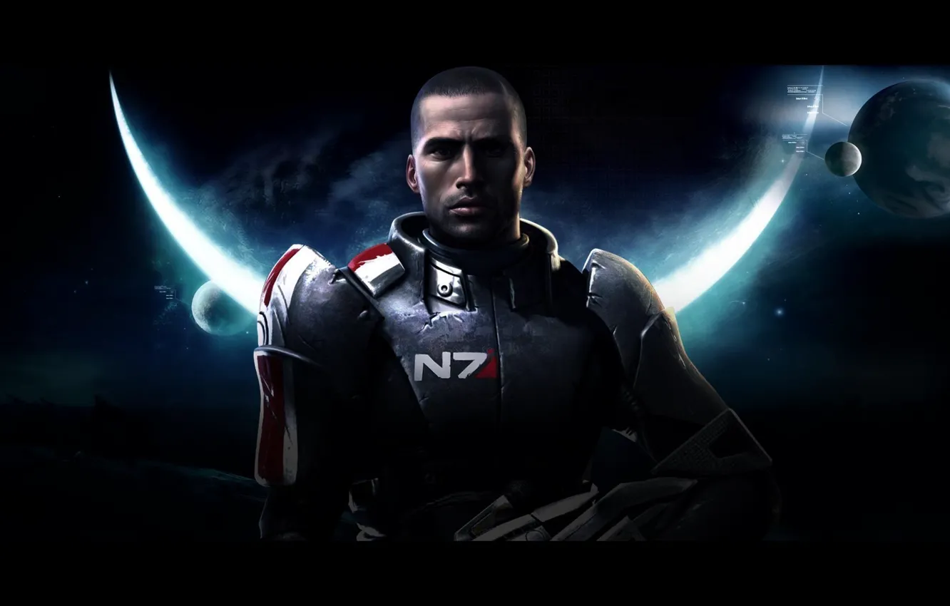 Photo wallpaper space, Mass Effect, action