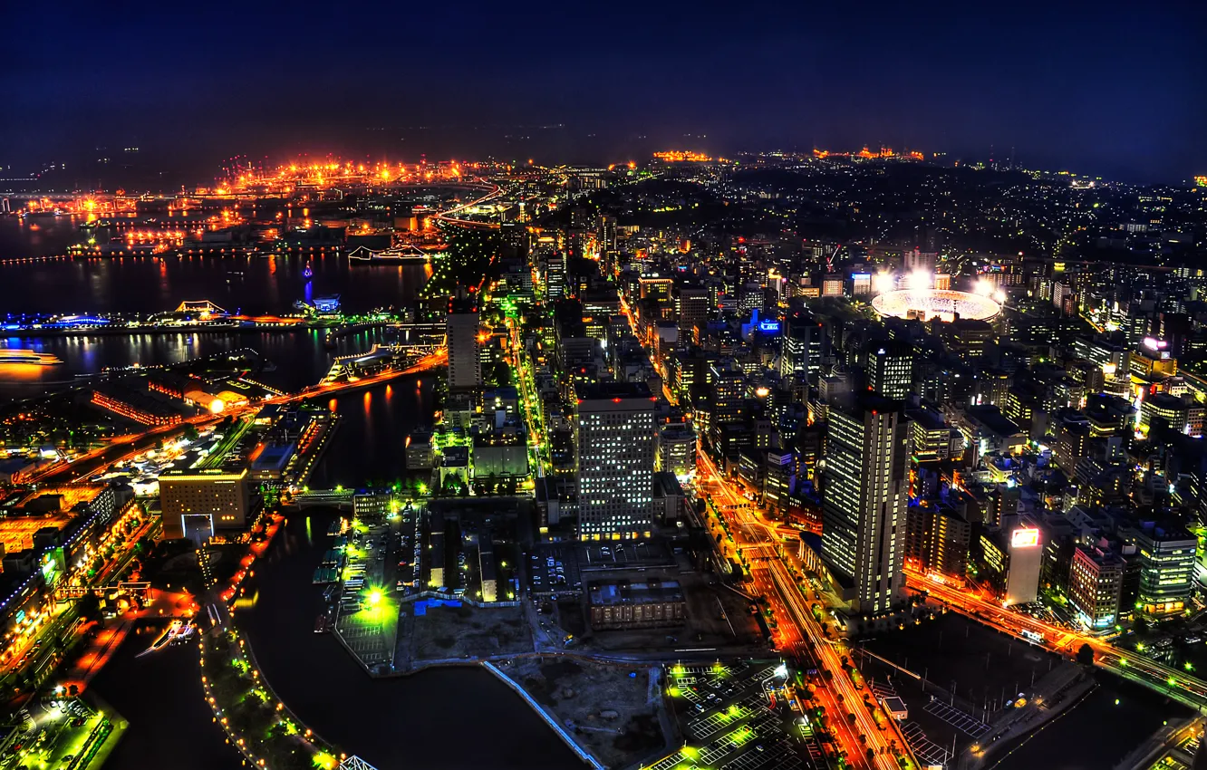 Photo wallpaper night, Japan, Tokyo, Japan, Shibuya, night