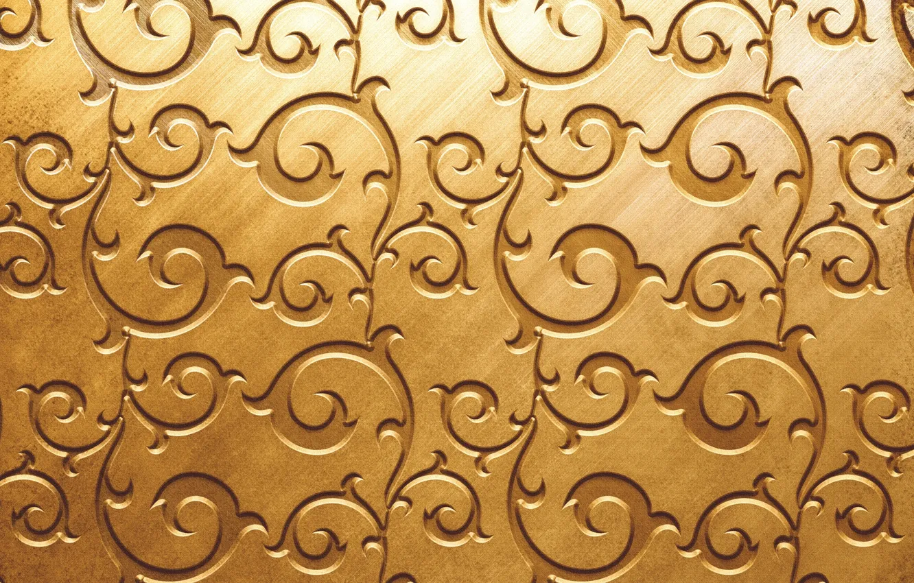 Photo wallpaper pattern, texture, Golden color