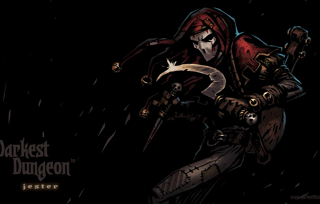 Photo wallpaper rpg, jester, Darkest Dungeon, Red Hook Studios