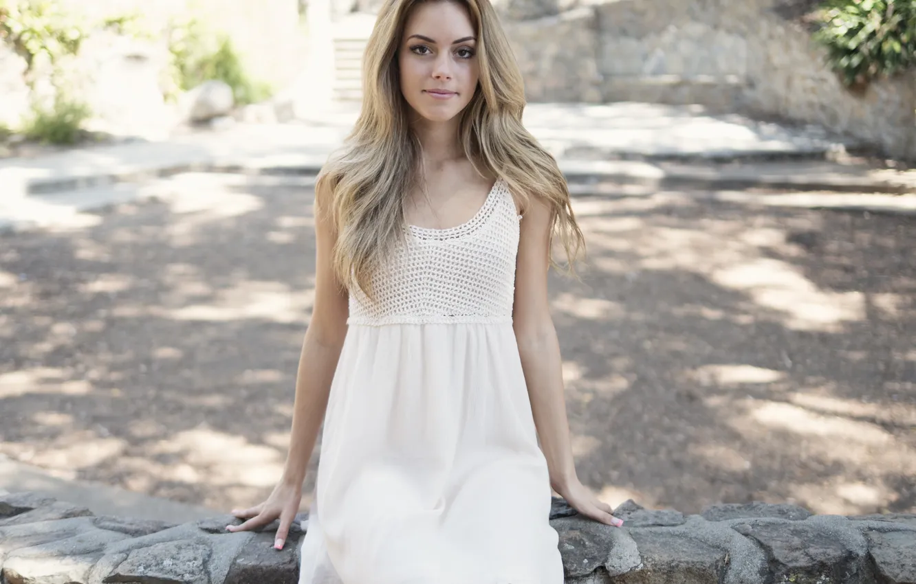 Photo wallpaper girl, dress, model, long-haired