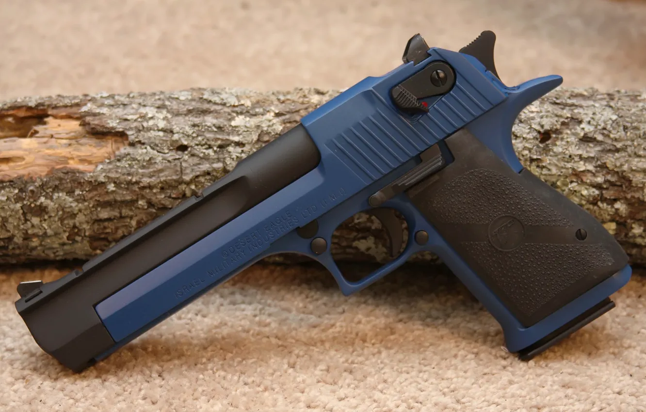 Photo wallpaper pistol, Gun, blue, Desert Eagle, handgun