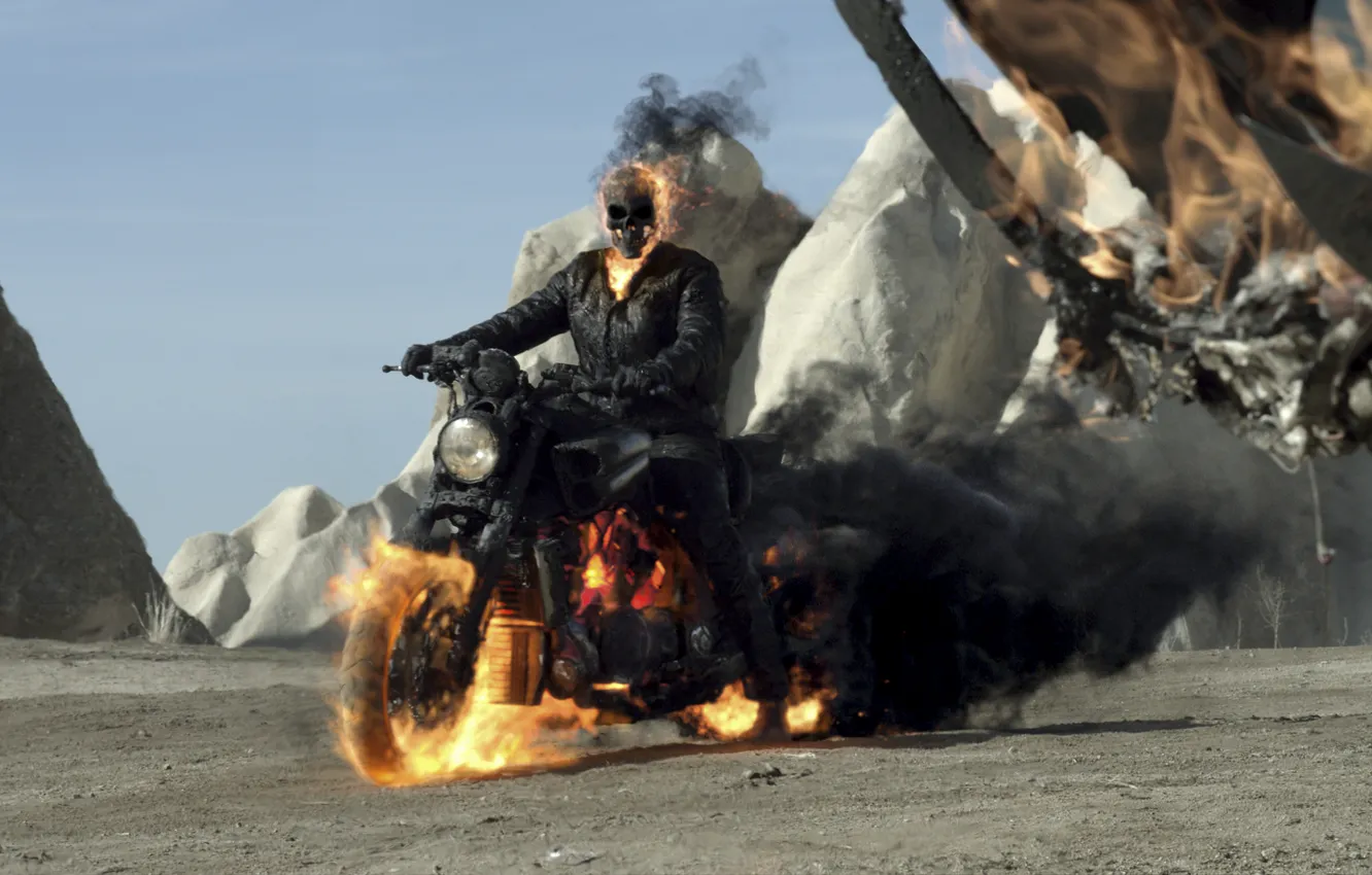 Photo wallpaper Nicolas Cage, 2012, Nicolas Cage, Johnny Blaze / Ghost Rider, Ghost Rider: Spirit of Vengeance, …