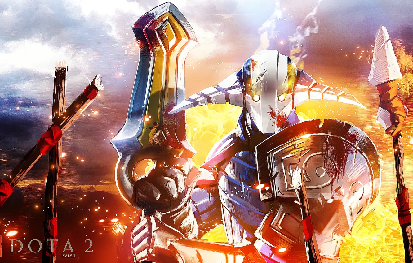 Photo wallpaper the game, sword, dota 2, Sven, The Rogue Knight
