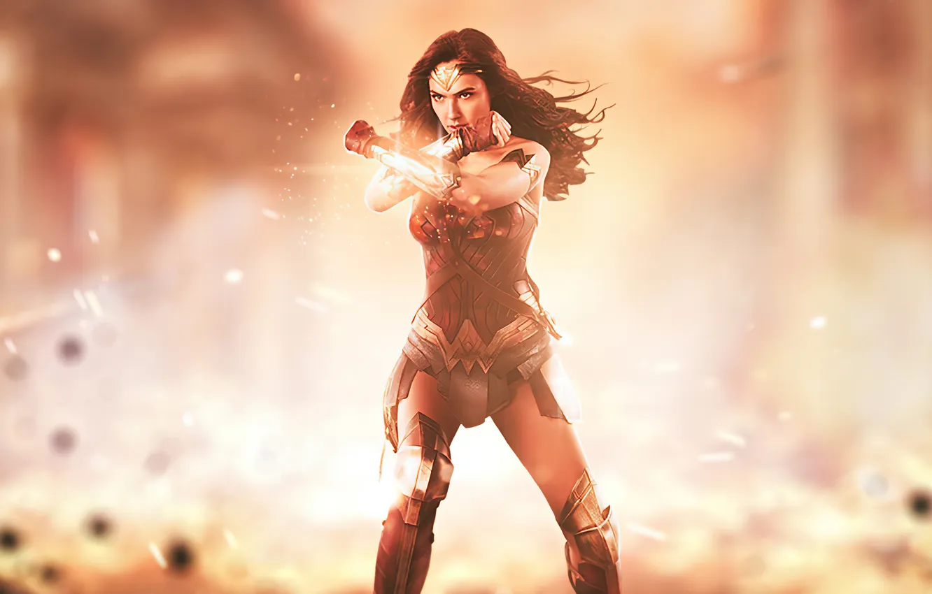 Photo wallpaper woman, wonder, amazonian