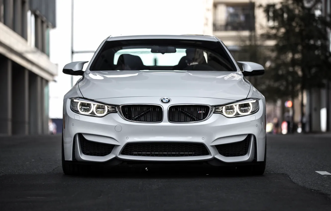 Photo wallpaper BMW, turbo, white, Coupe, power, front, face, germany