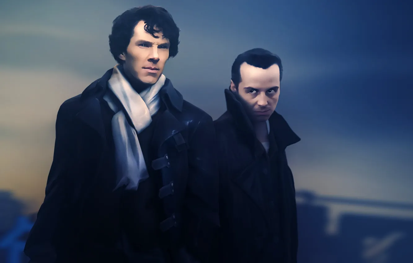 Photo wallpaper Benedict Cumberbatch, Sherlock, Jim Moriarty, BBC One, tv series