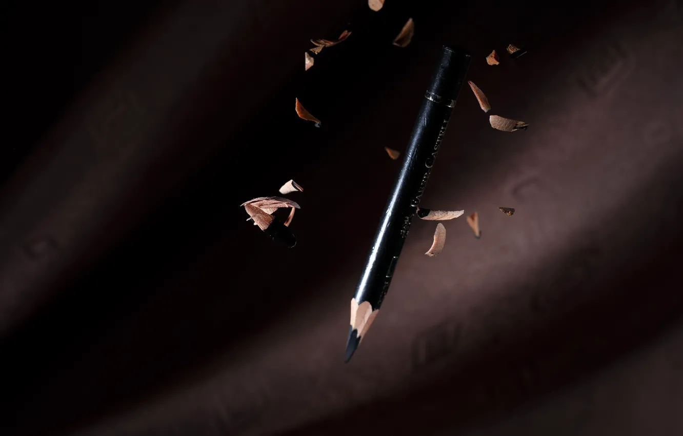 Photo wallpaper macro, background, pencils