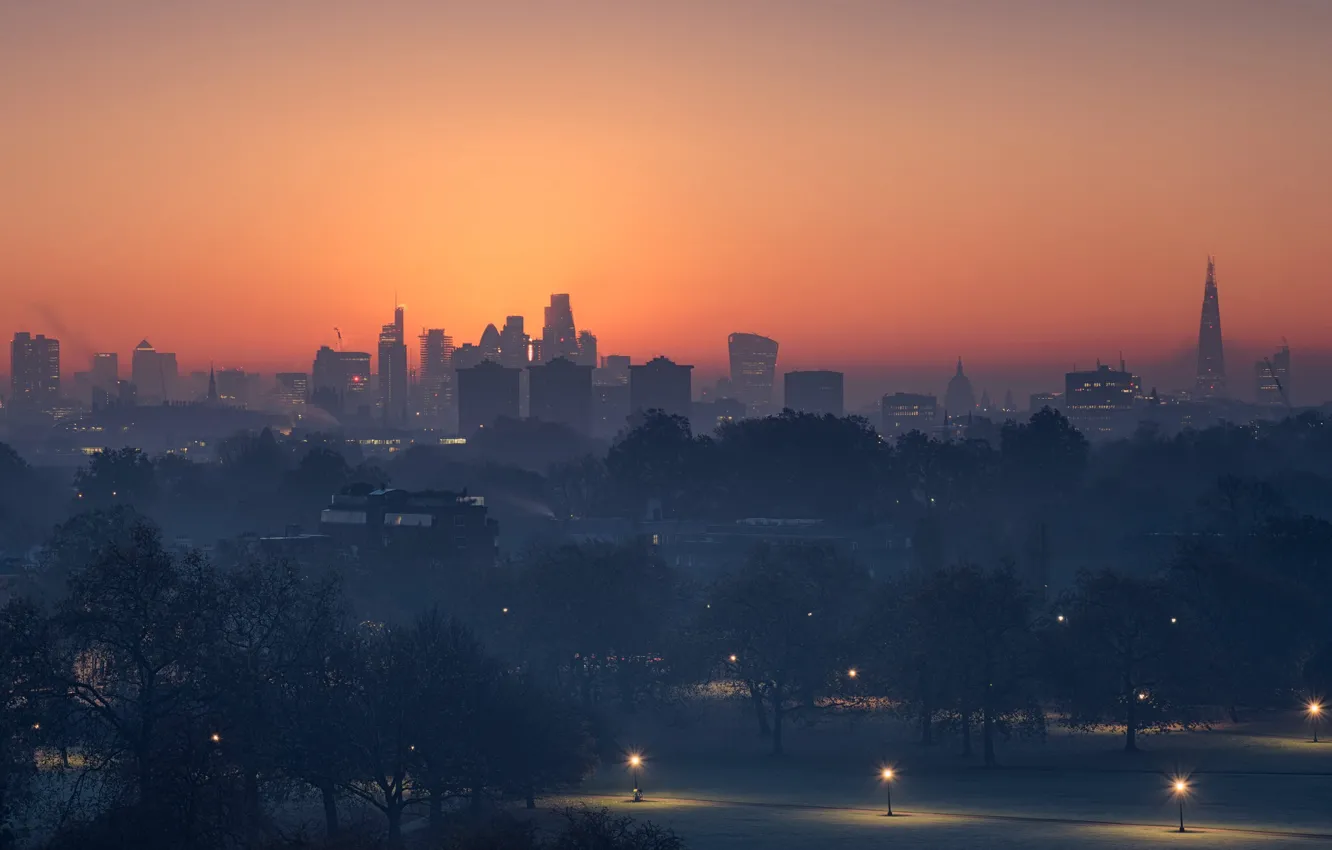 Photo wallpaper England, London, panorama