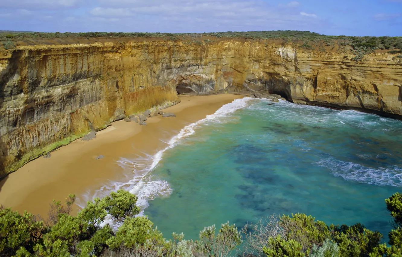Photo wallpaper beauty, slope, harbour