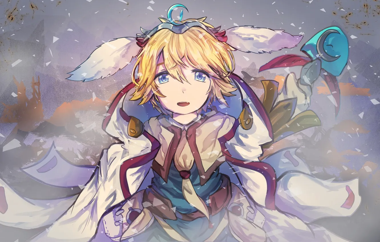 Photo wallpaper look, girl, barrette